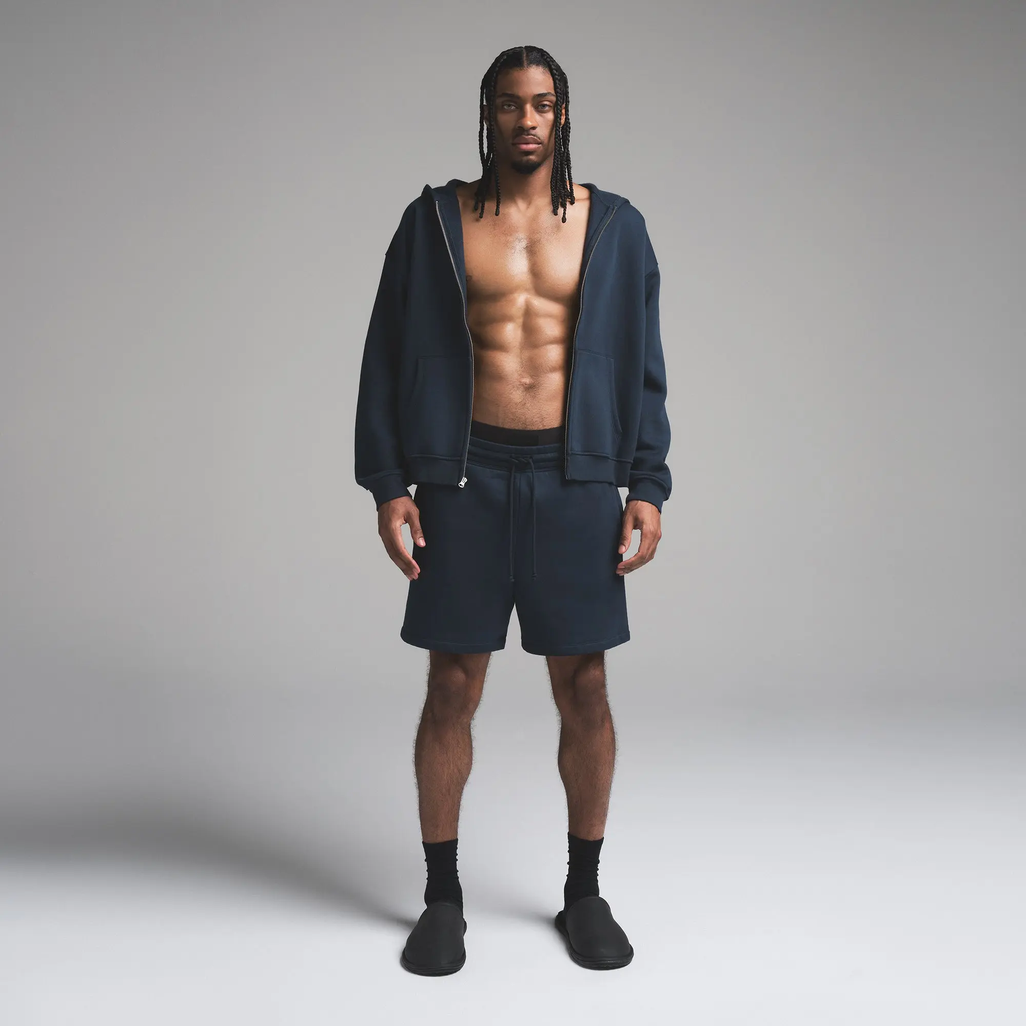 Mens Relaxed Zip Up Hoodie - Image 4