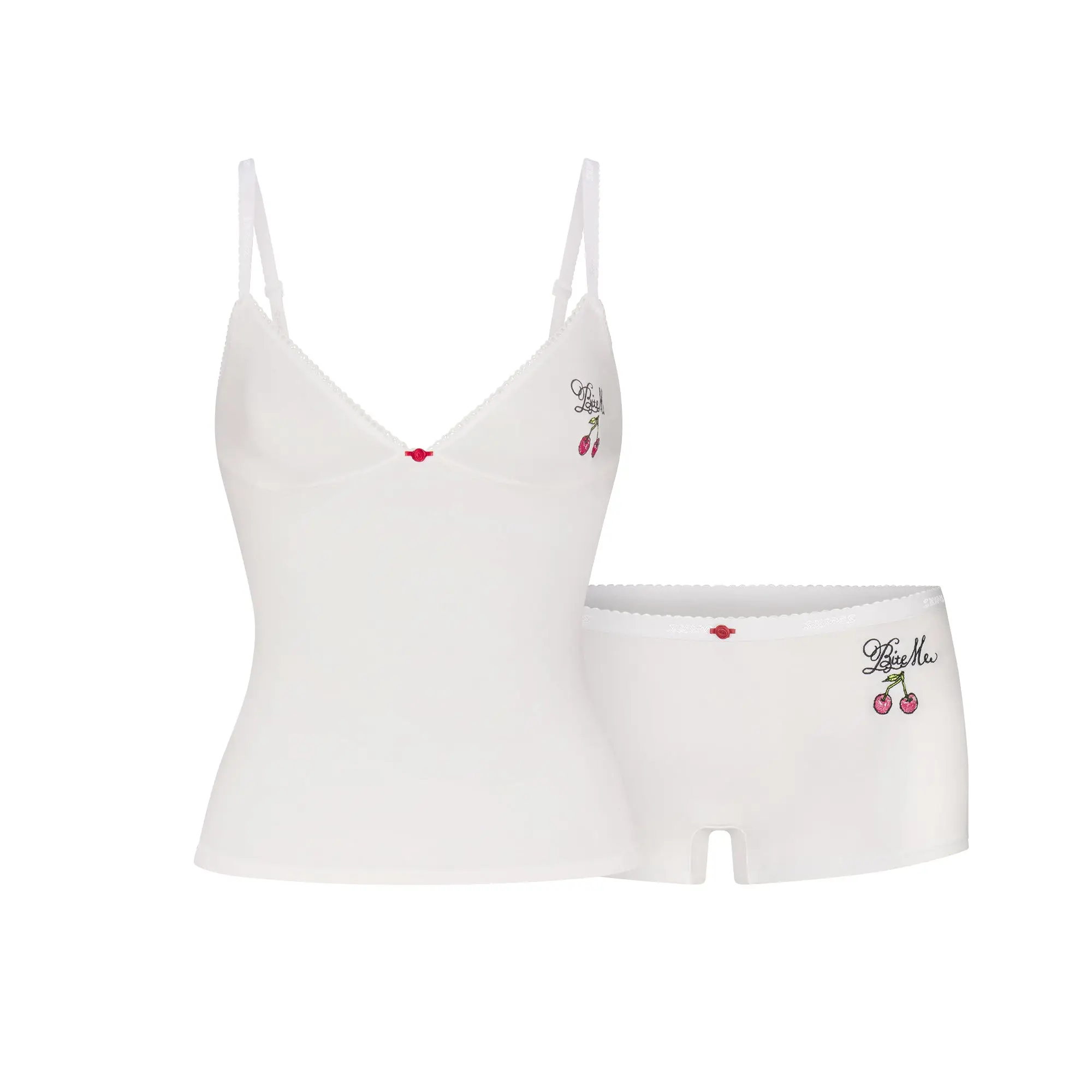 Logo Picot Cami And Boy Short Set - Image 8