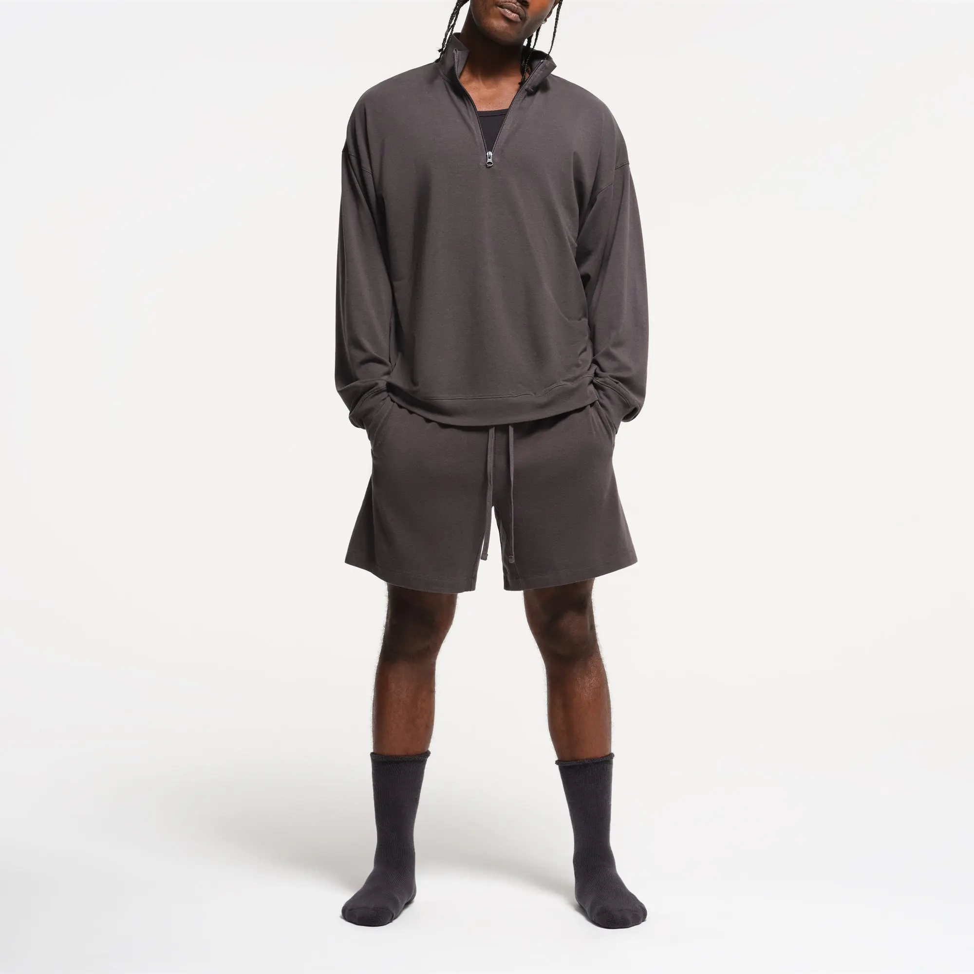 Mens Relaxed Quarter Zip Pullover
