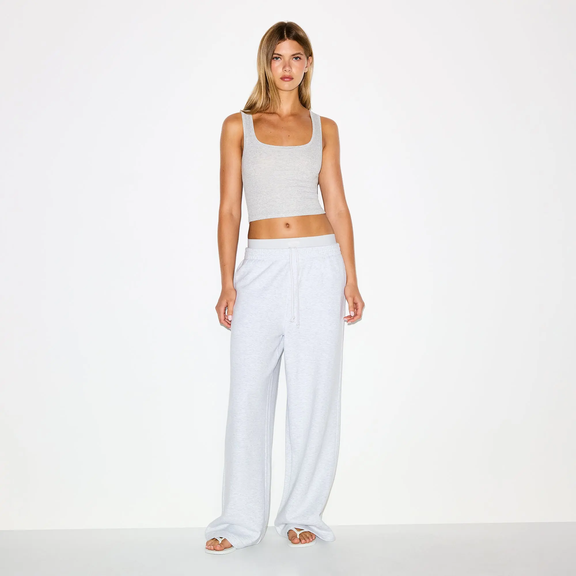 Oversized Double Waistband Pant