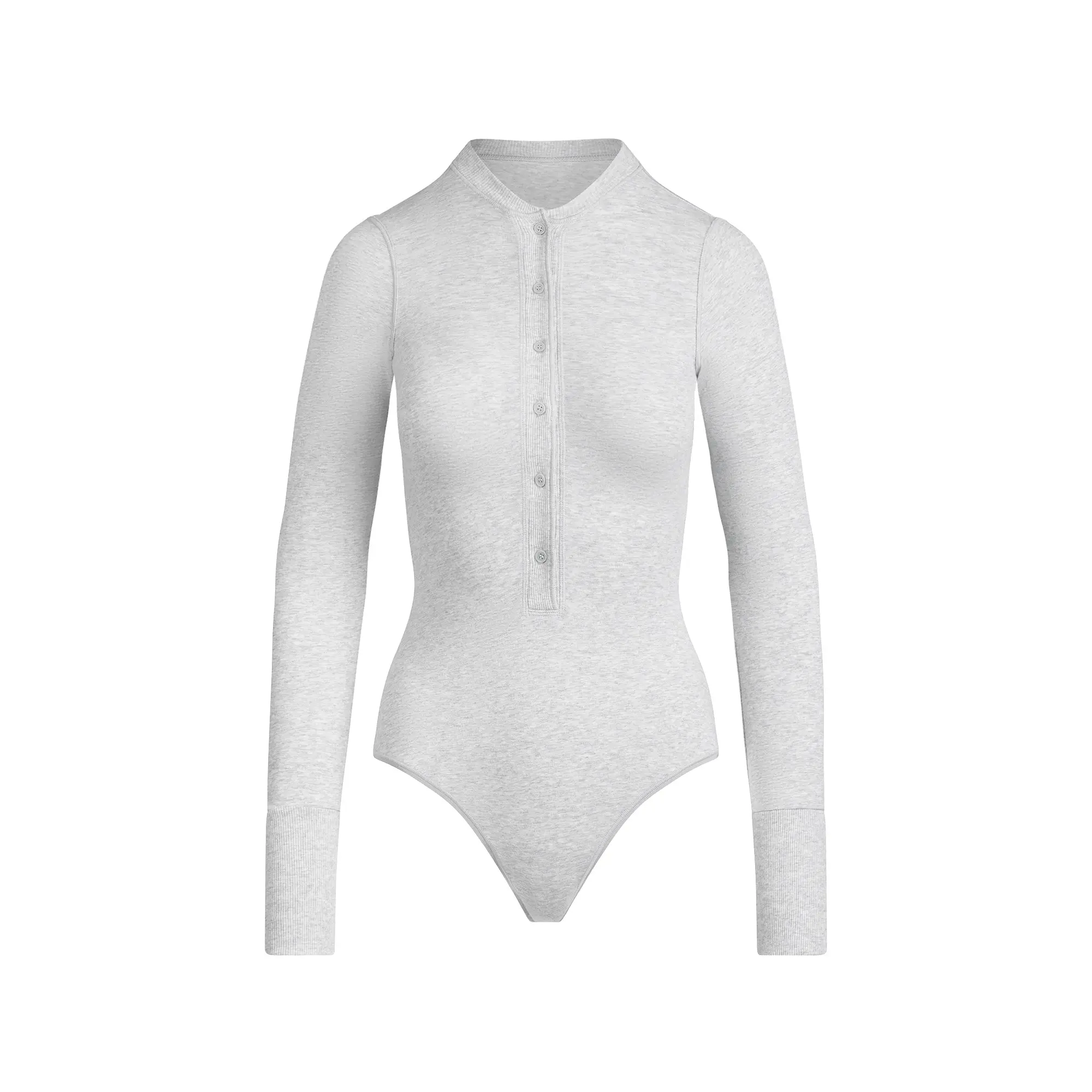 Plunge Henley Bodysuit - Image 5