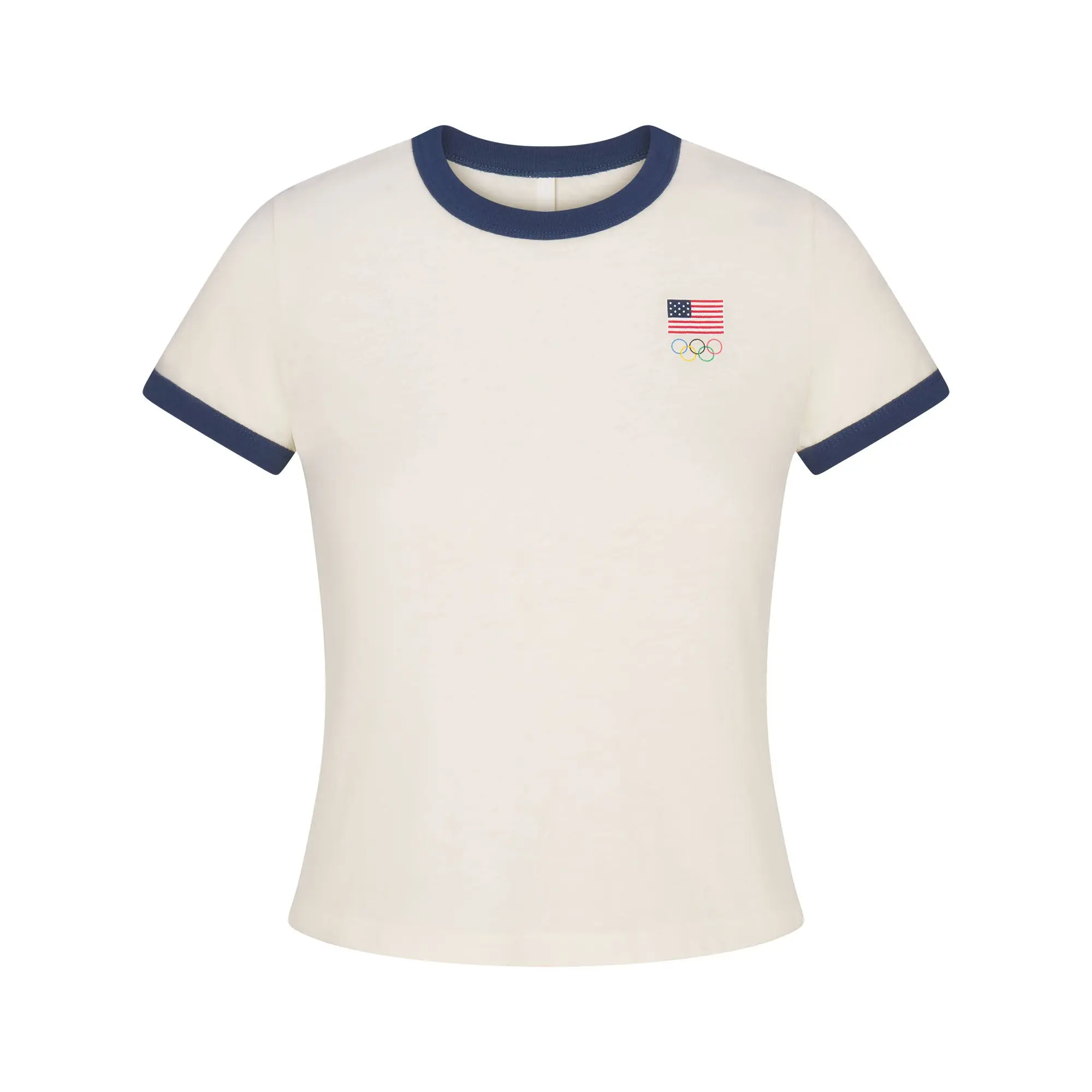 Worn In Jersey Olympic Shrunken T-Shirt - Image 7