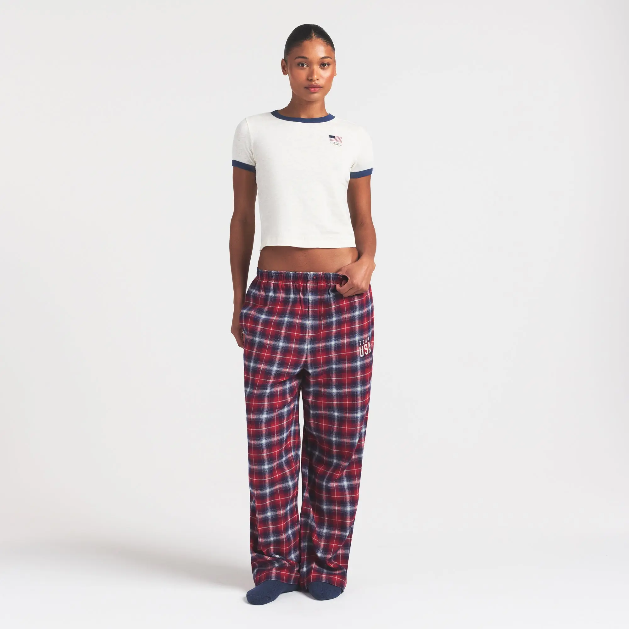 Flannel Sleep Olympic Pant - Image 2