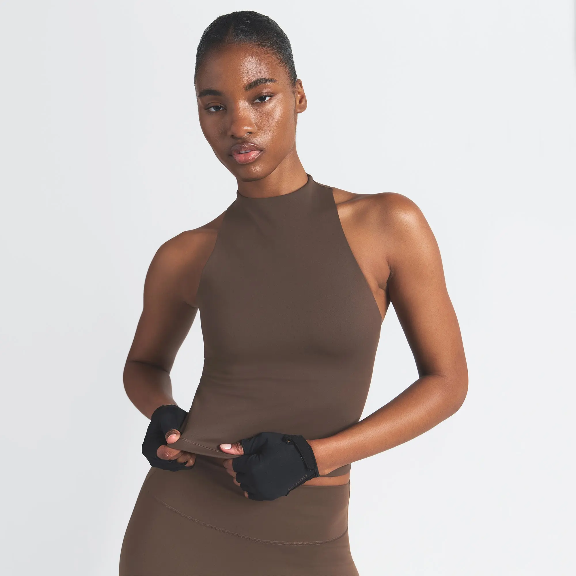 Mock Neck Racer Tank - Image 2