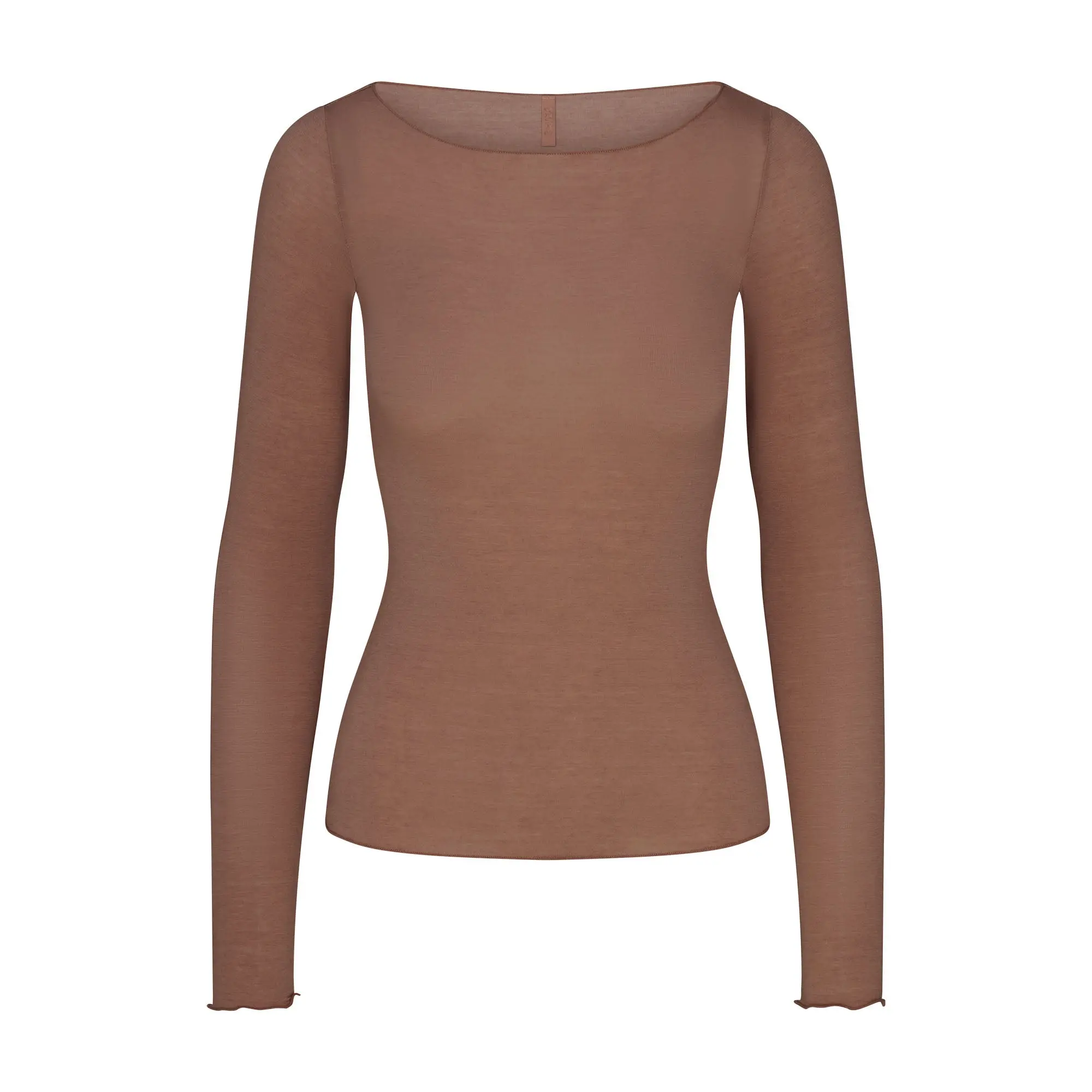 Long Sleeve Boatneck Top - Image 5