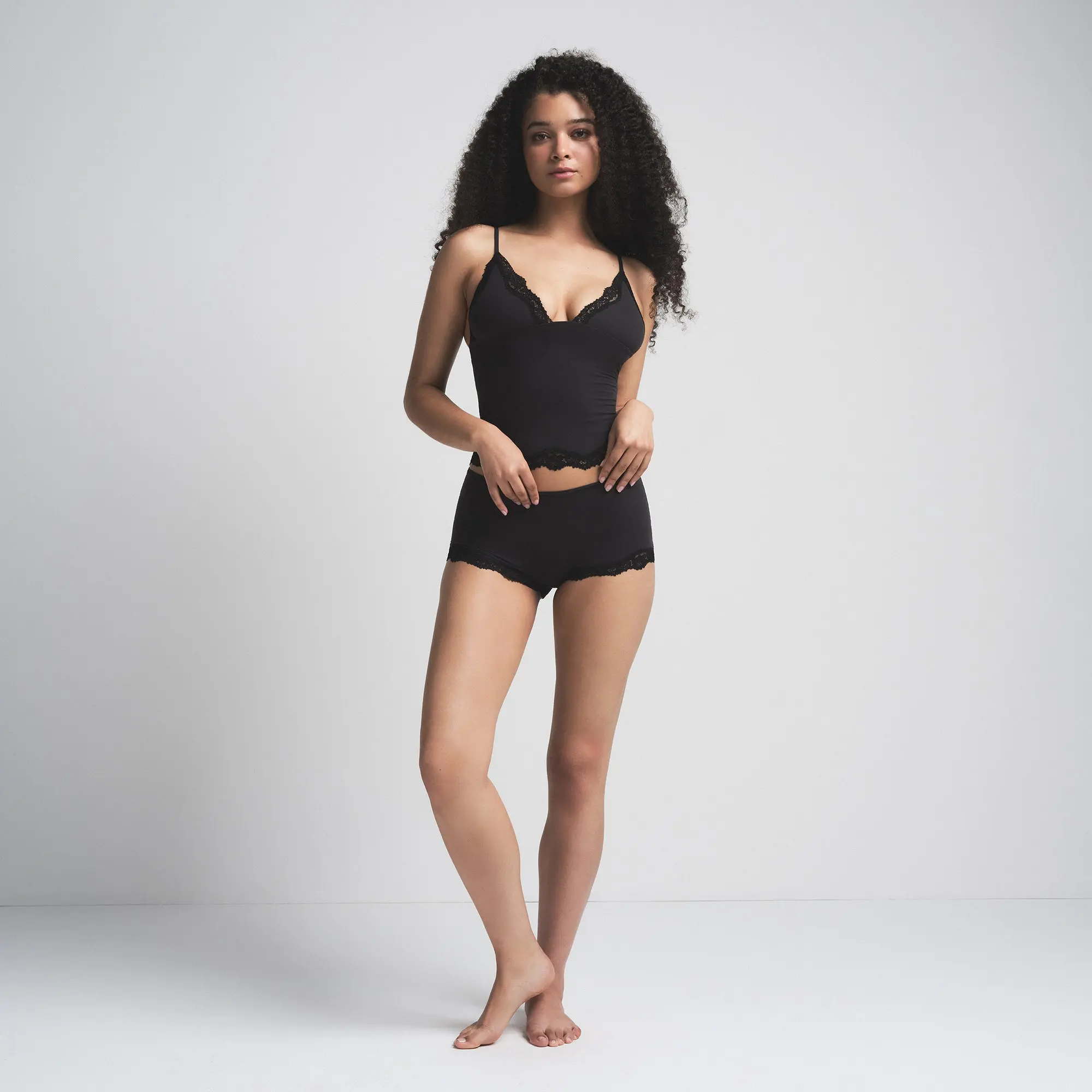 Triangle Cami And Boy Short Set