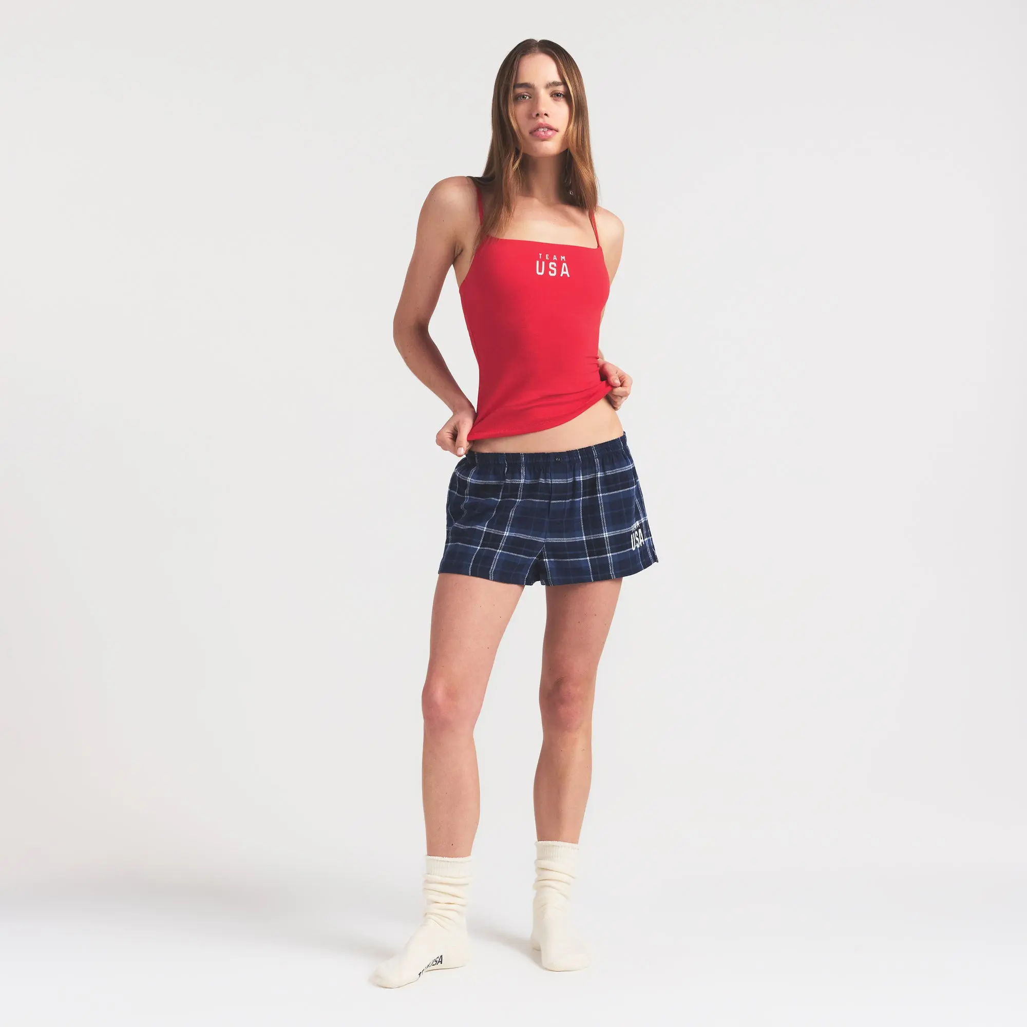 Flannel Sleep Olympic Short - Image 3