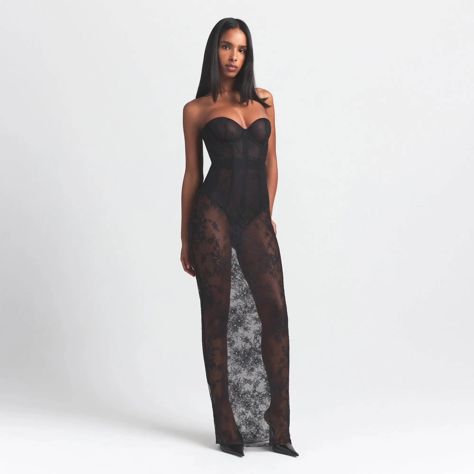 Strapless Corset Long Dress