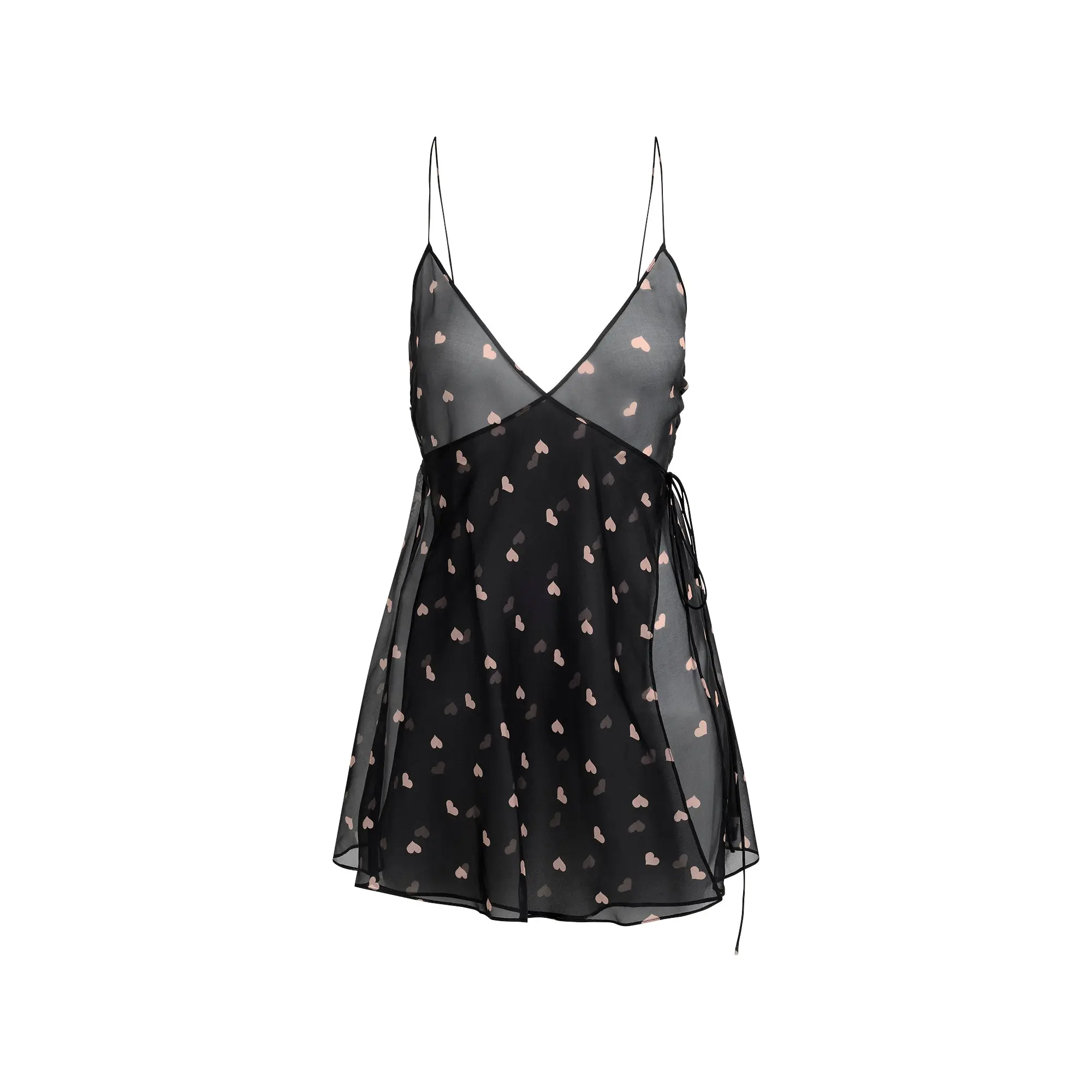 Wrap Mini Slip Dress