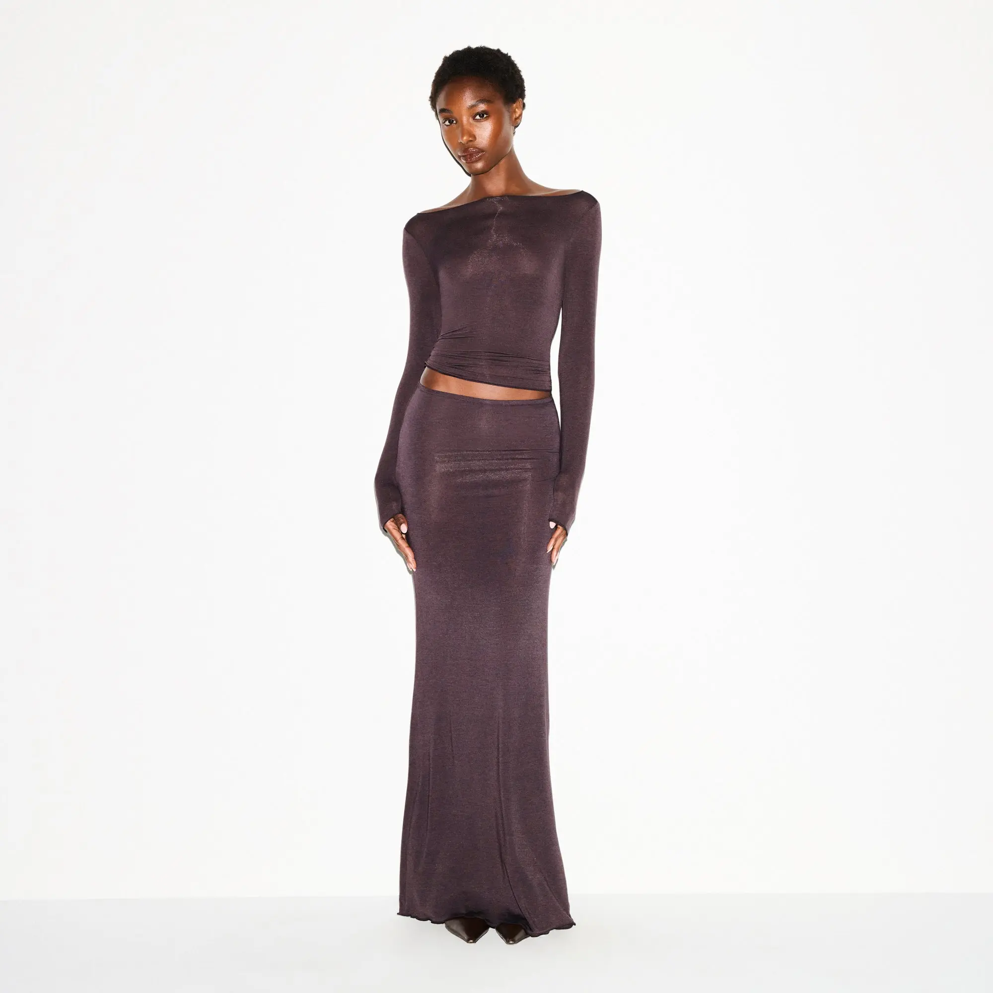 Long Sleeve Boatneck Top - Image 2