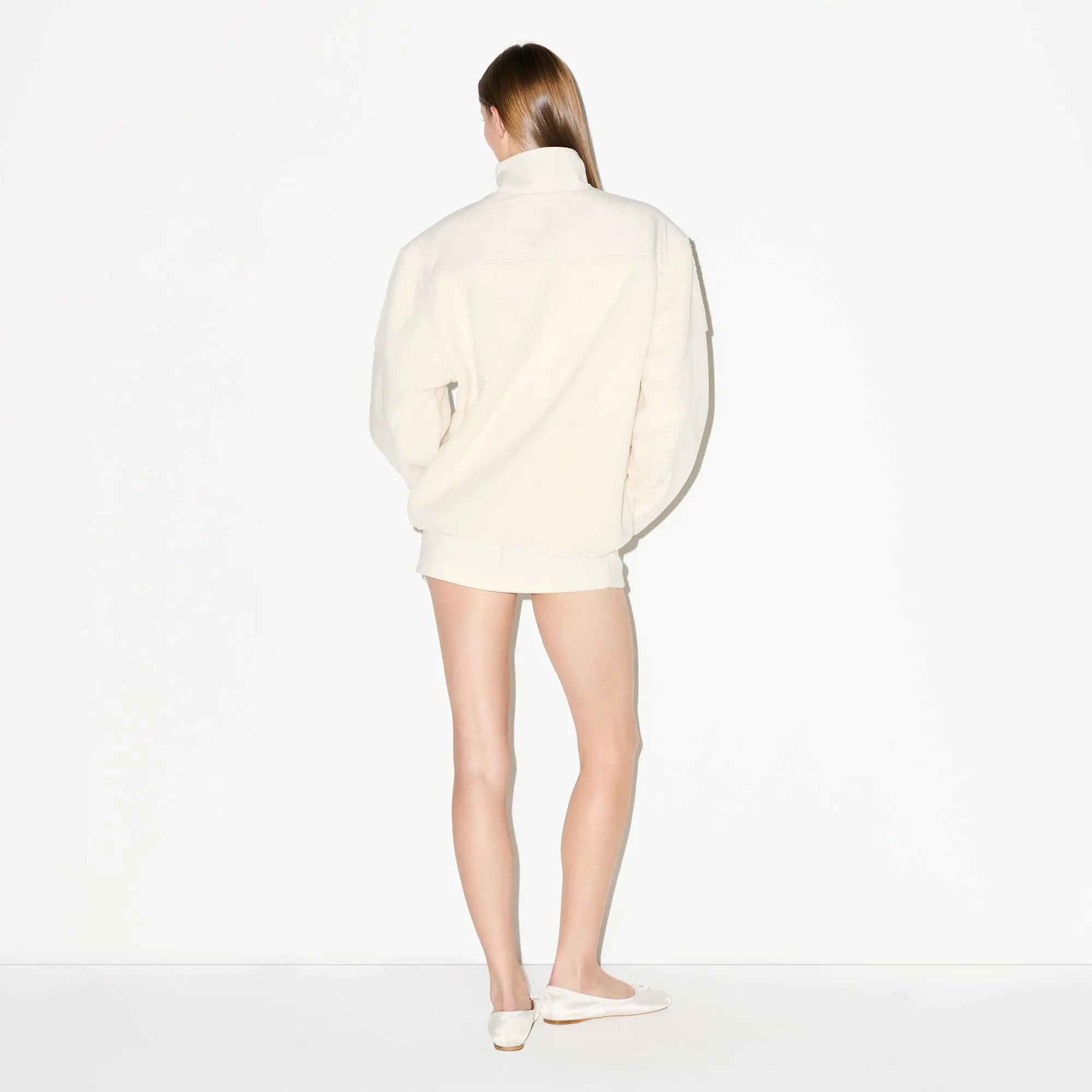 Oversized Half Zip Up Pullover - Image 8