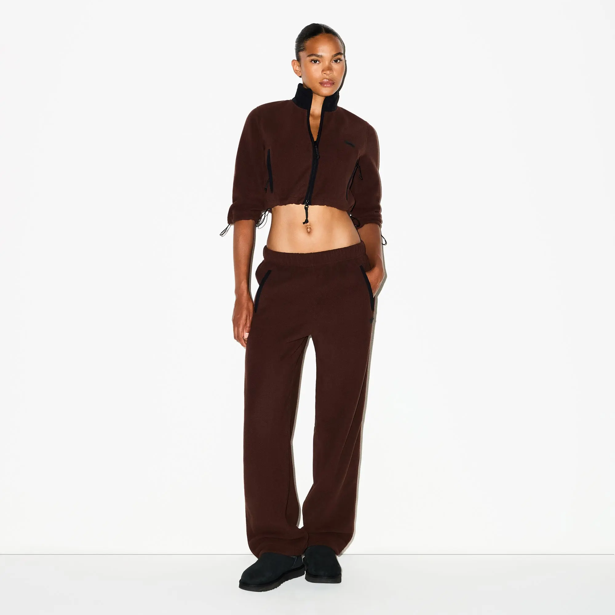 Cropped 3/4 Sleeve Jacket - Image 2
