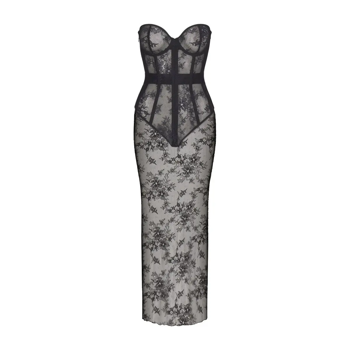 Strapless Corset Long Dress - Image 7