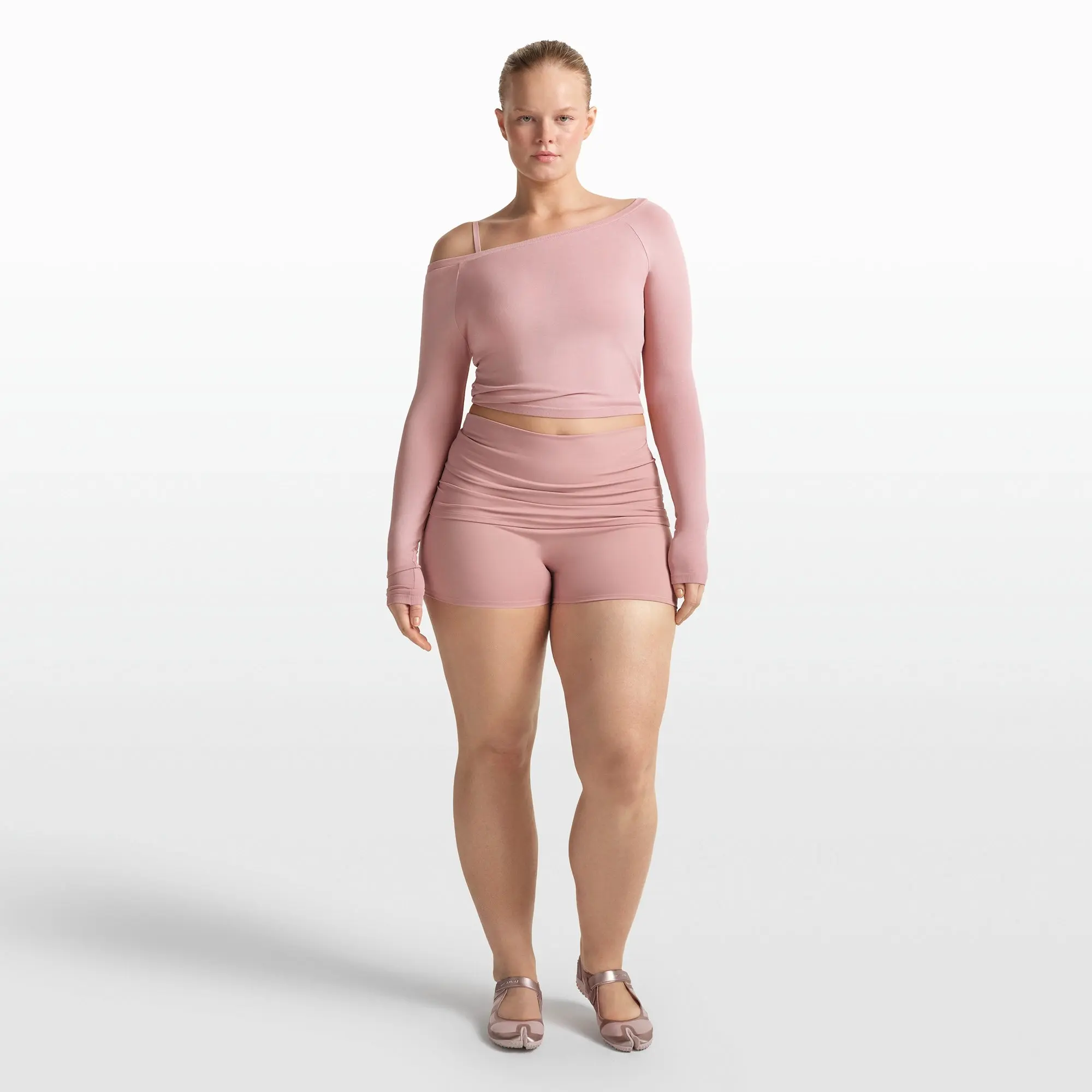 Long Sleeve Boatneck Top