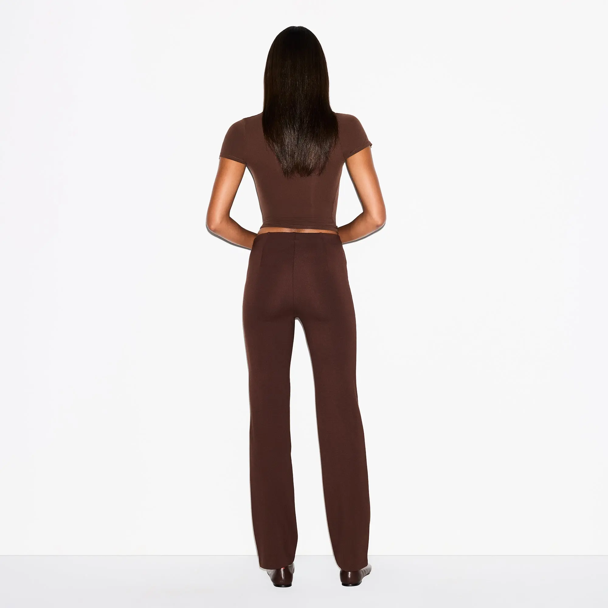 High-Waisted Pintuck Straight Leg Pant - Image 3