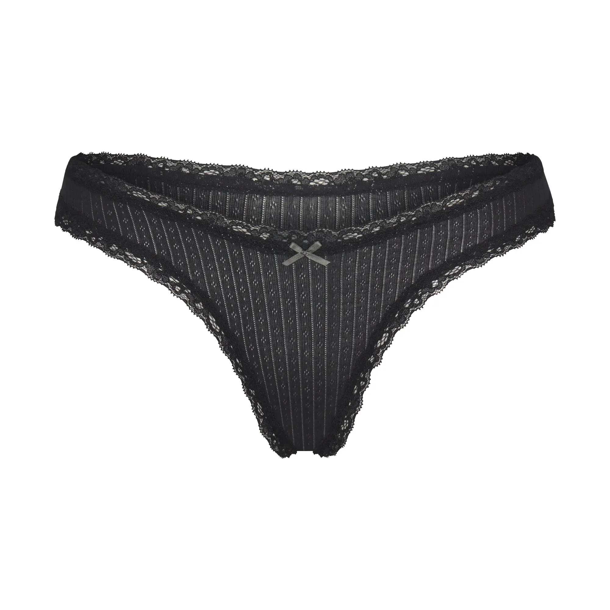 Pointelle Lace Thong - Image 4