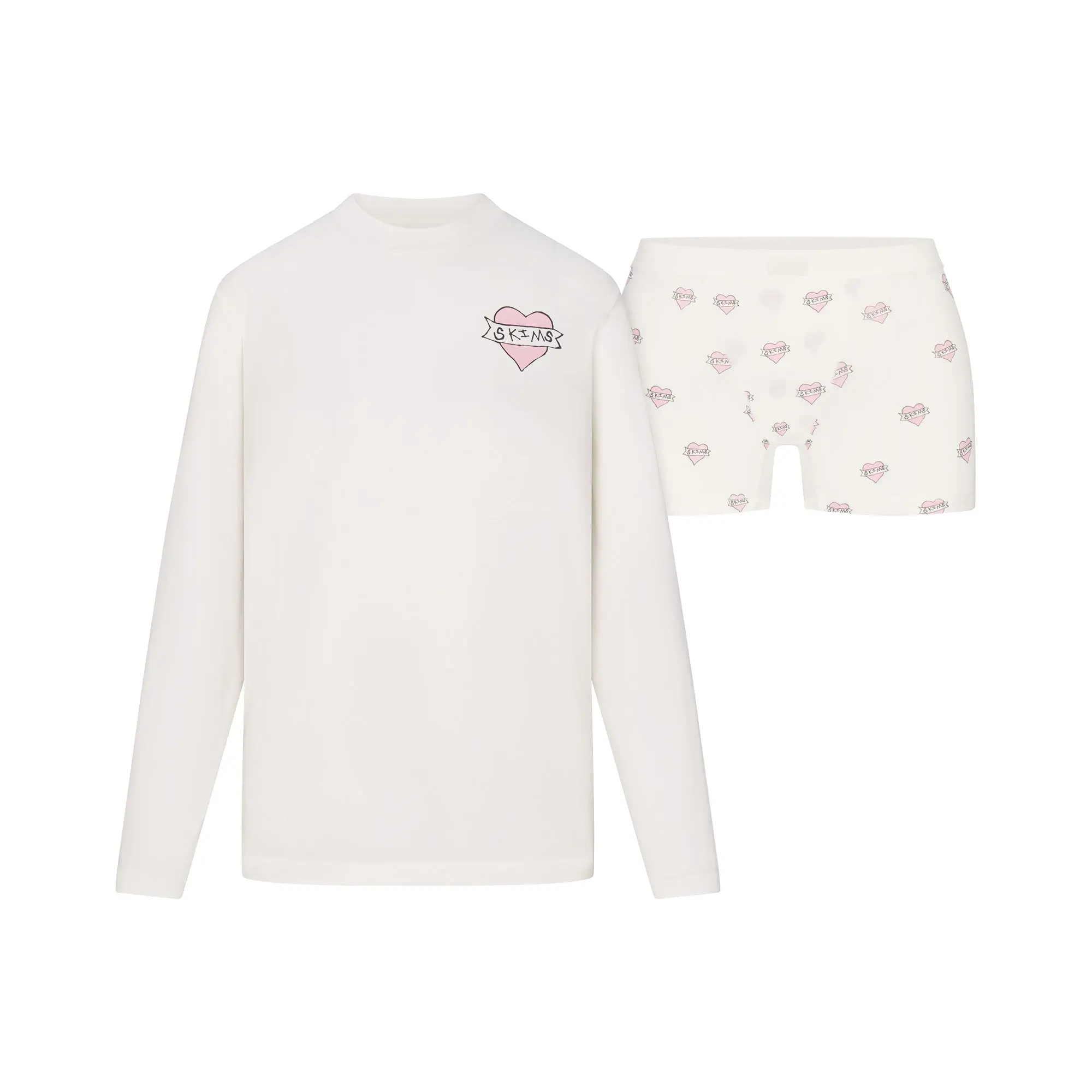 Long Sleeve T-Shirt And Short Boxer Set - Image 8