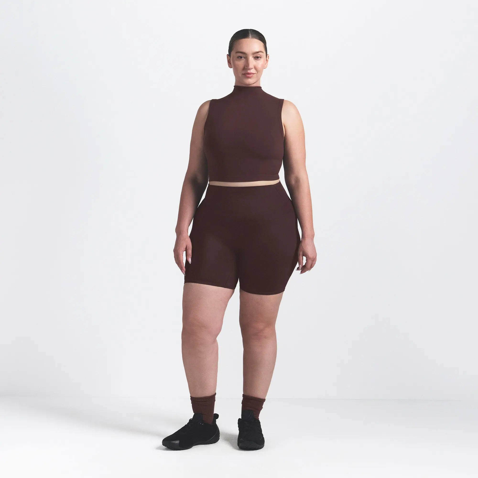 Mock Neck Bra Top