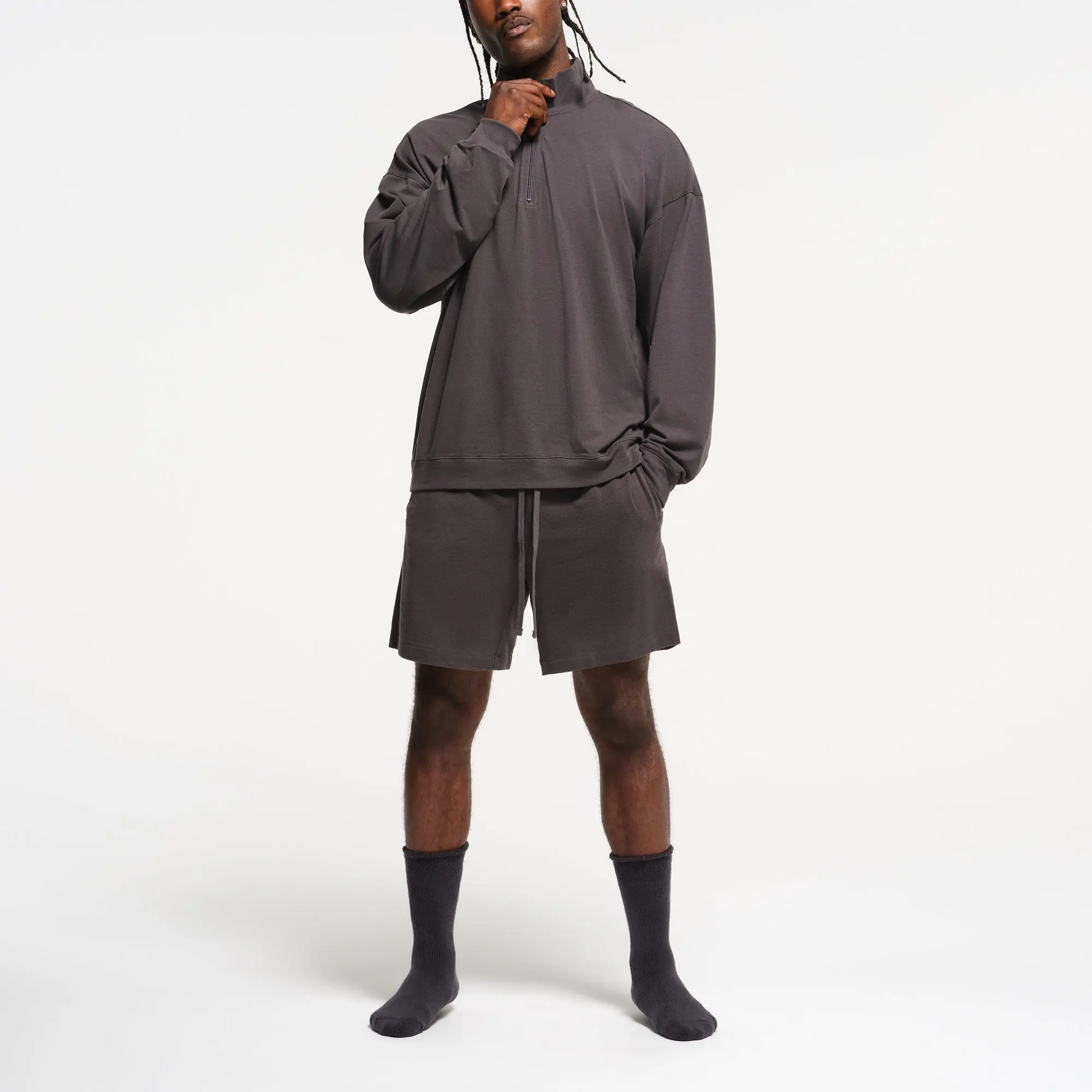 Mens Relaxed Quarter Zip Pullover - Image 4