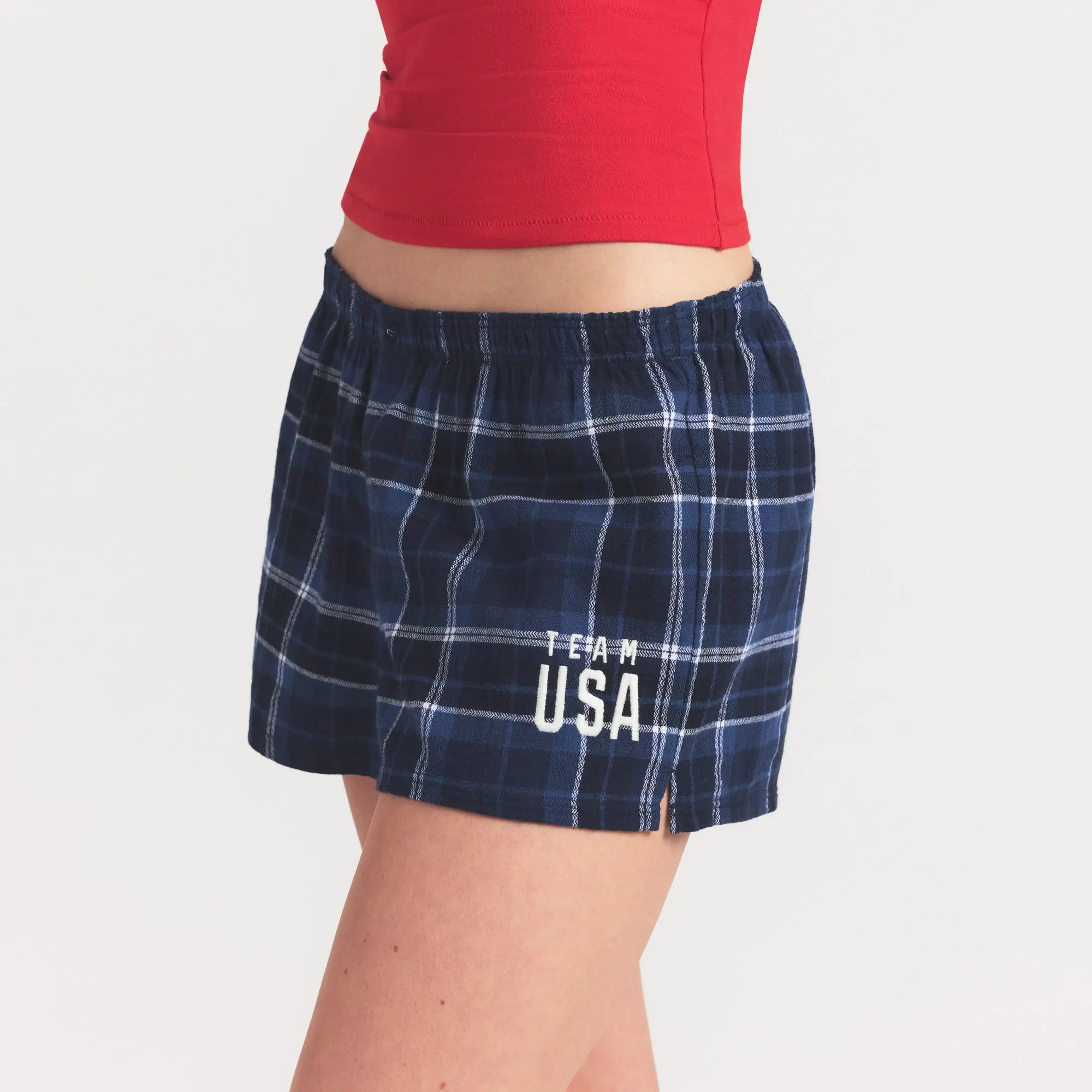 Flannel Sleep Olympic Short - Image 2