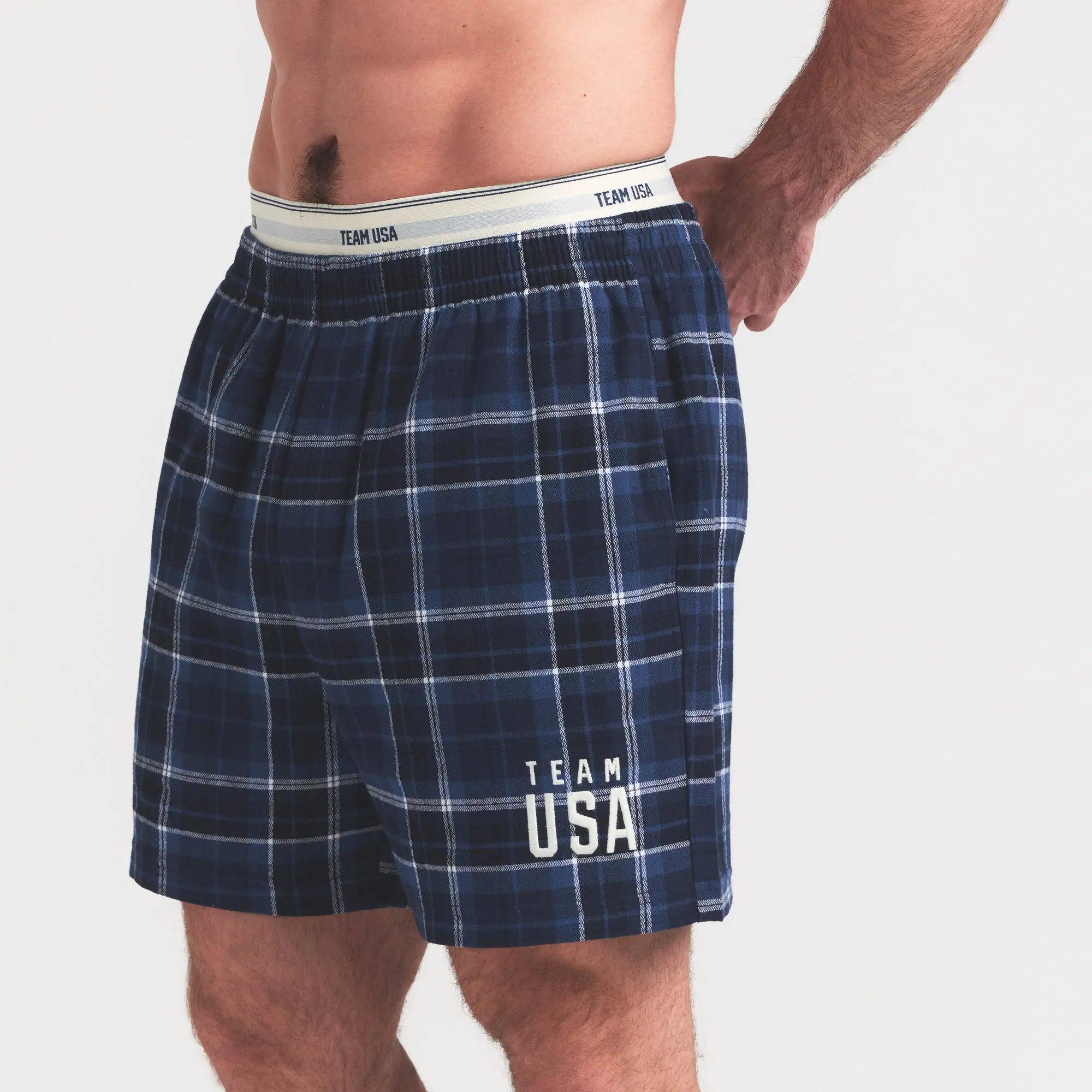 Flannel Sleep Mens Olympic Short - Image 2