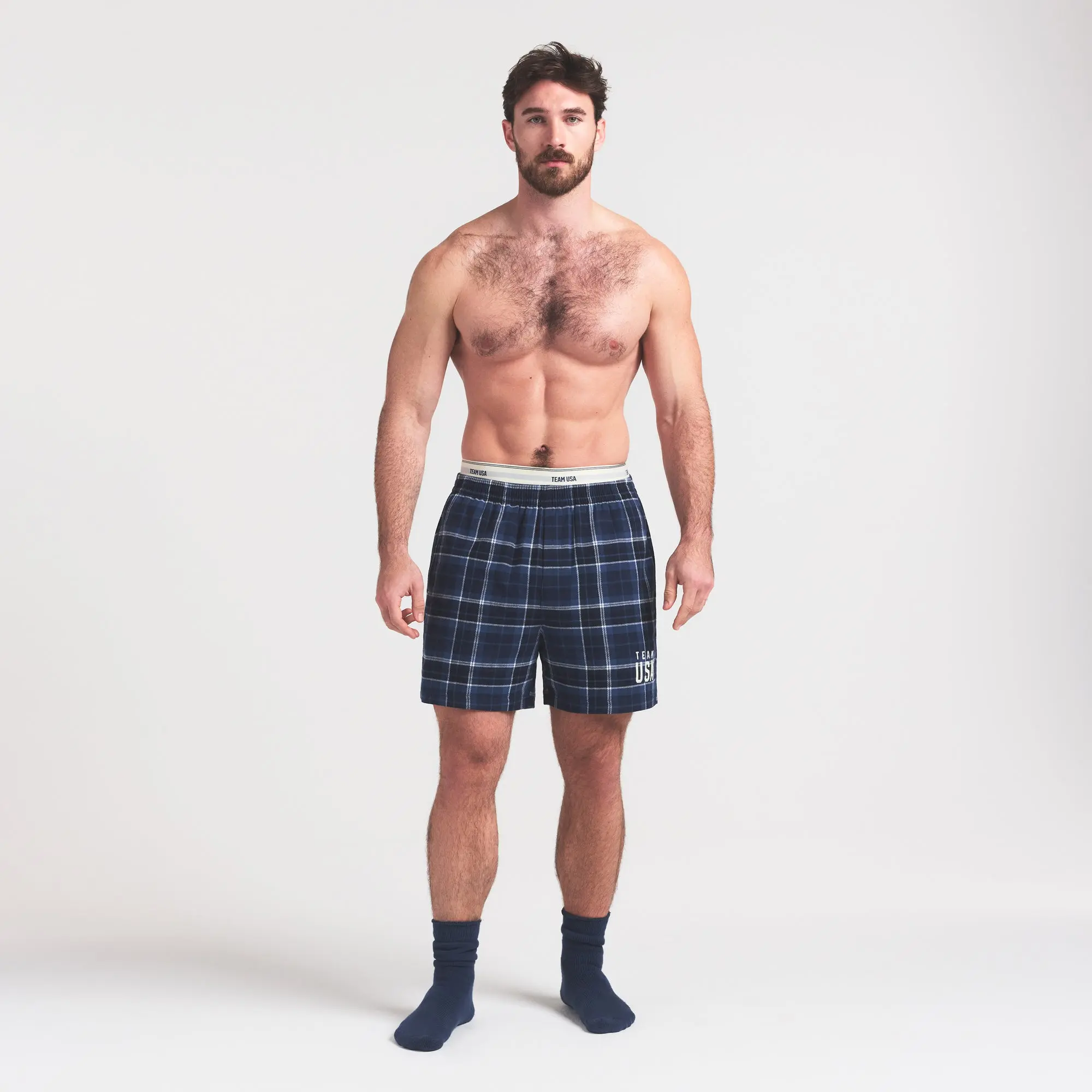Flannel Sleep Mens Olympic Short