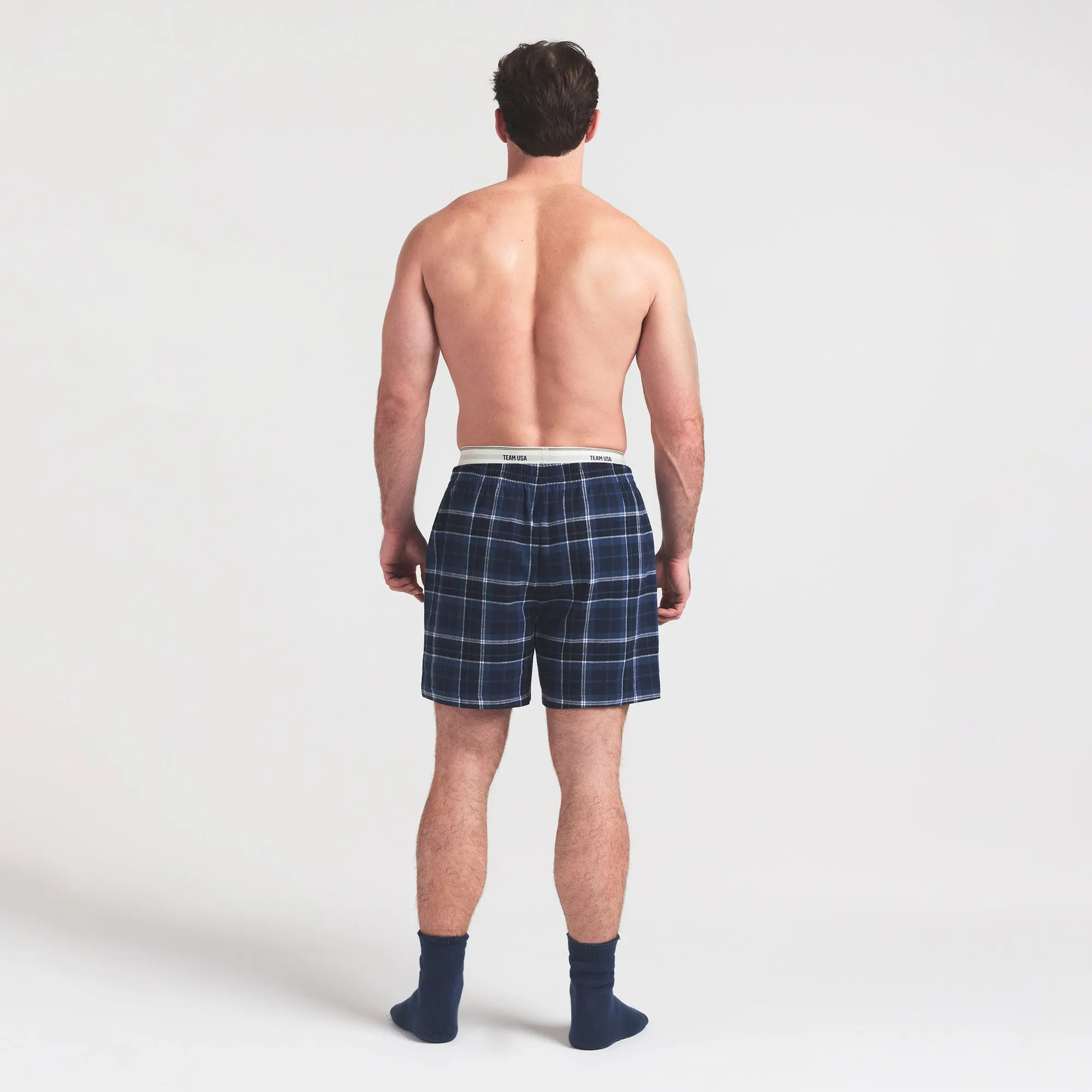 Flannel Sleep Mens Olympic Short - Image 3
