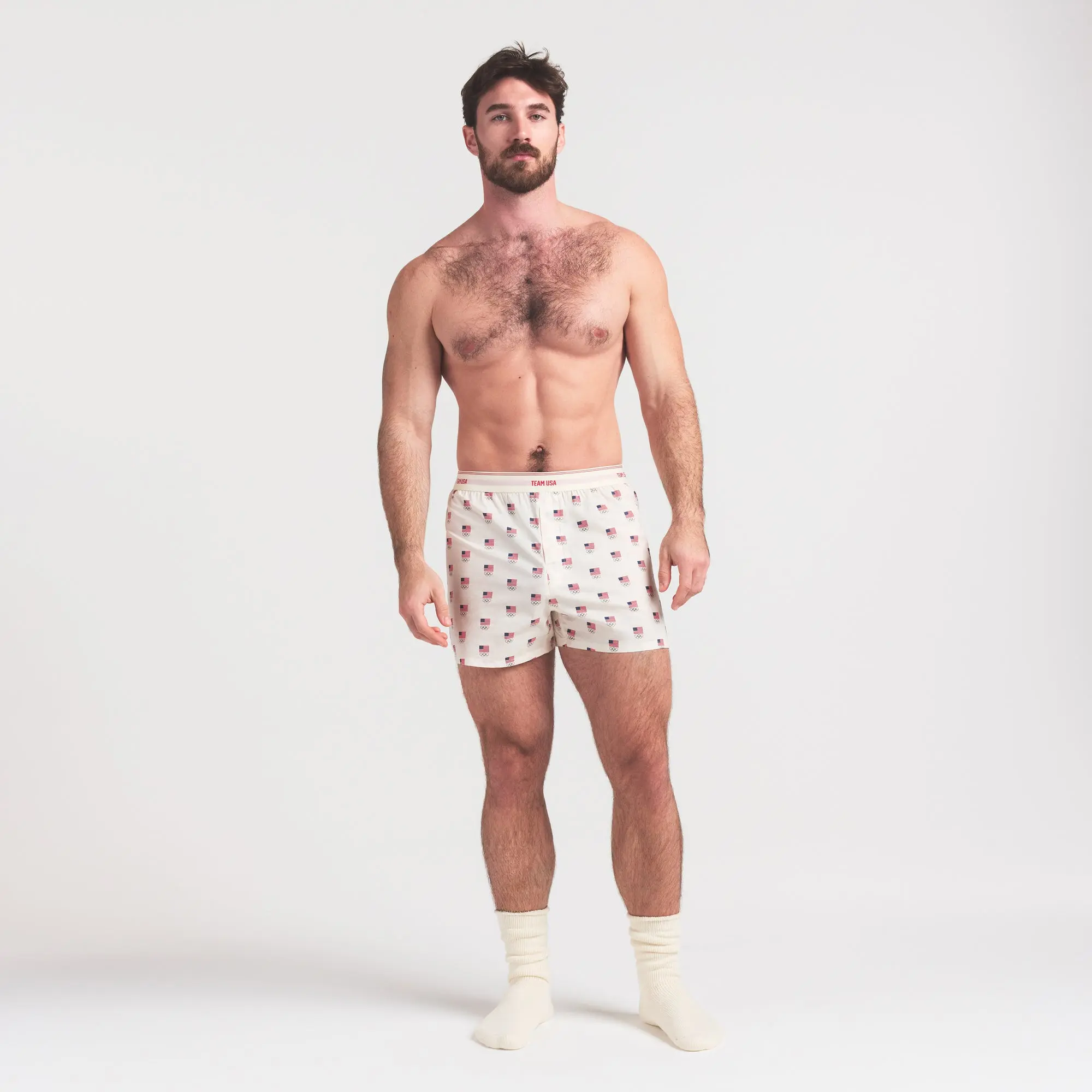 Cotton Poplin Mens Olympic Boxer