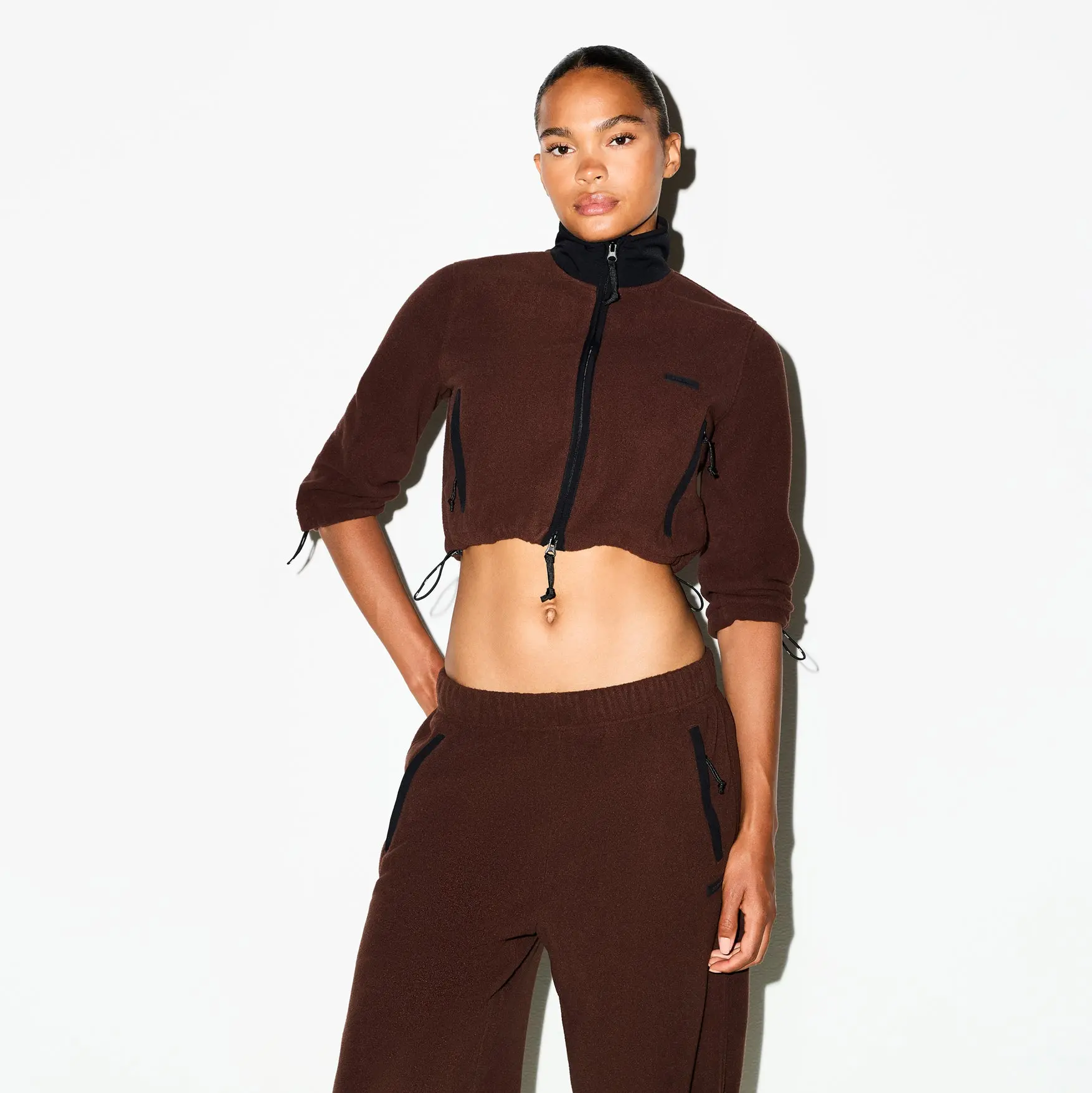 Cropped 3/4 Sleeve Jacket - Image 3