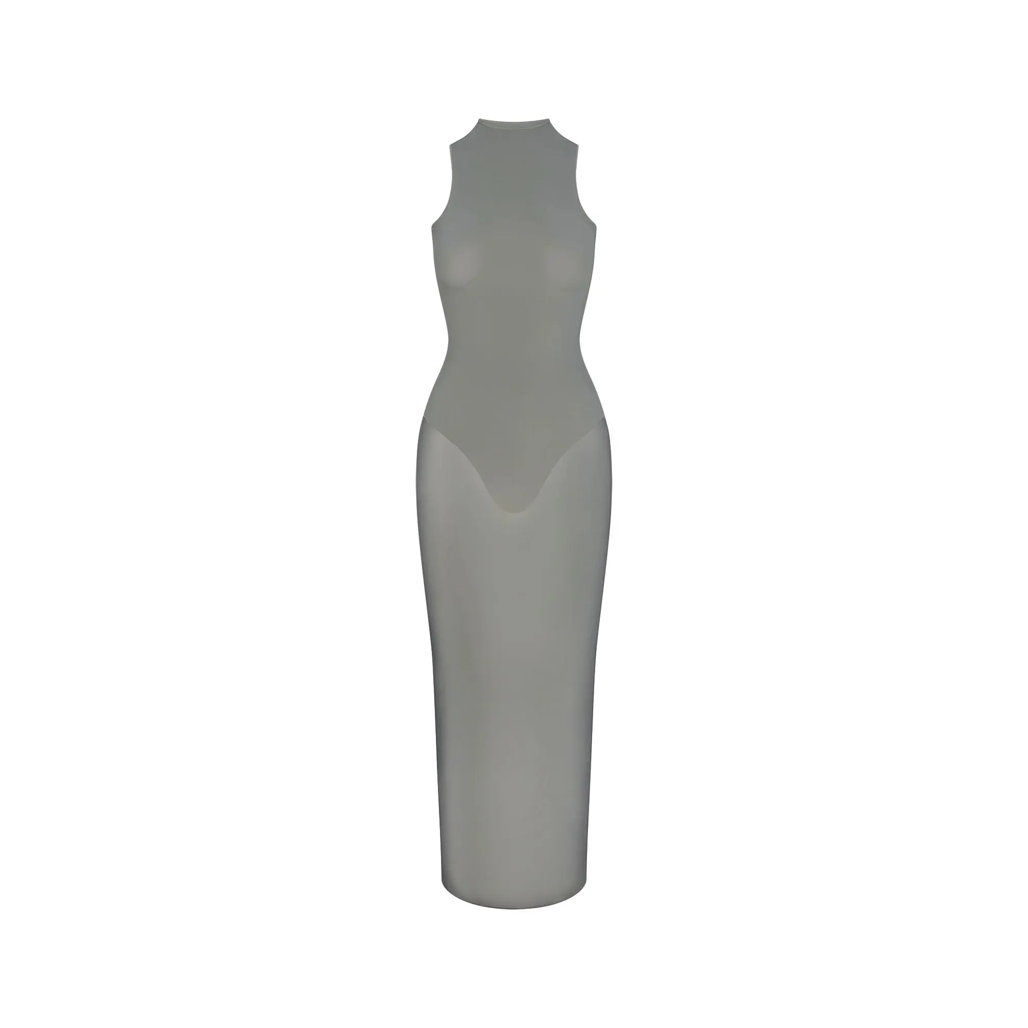 Mock Neck Long Dress - Image 5